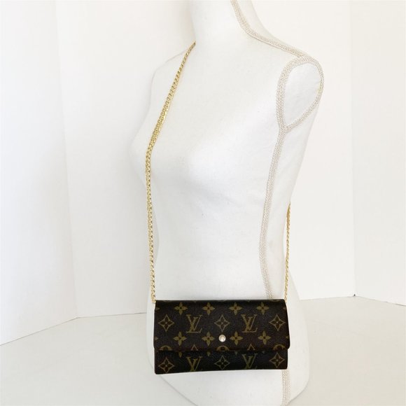 LOUIS VUITTON Vintage Monogram Sarah Wallet Brown - Picture 12 of 14